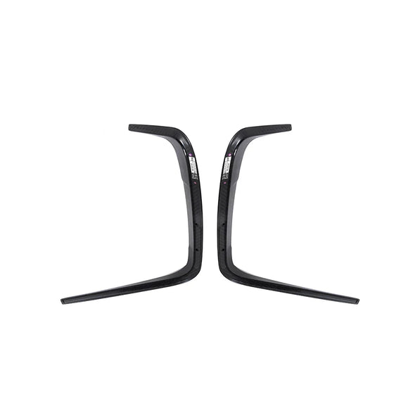 SooQoo BMW M8 F91 F92 Rear Bumper Inserts In Gloss Carbon Fibre