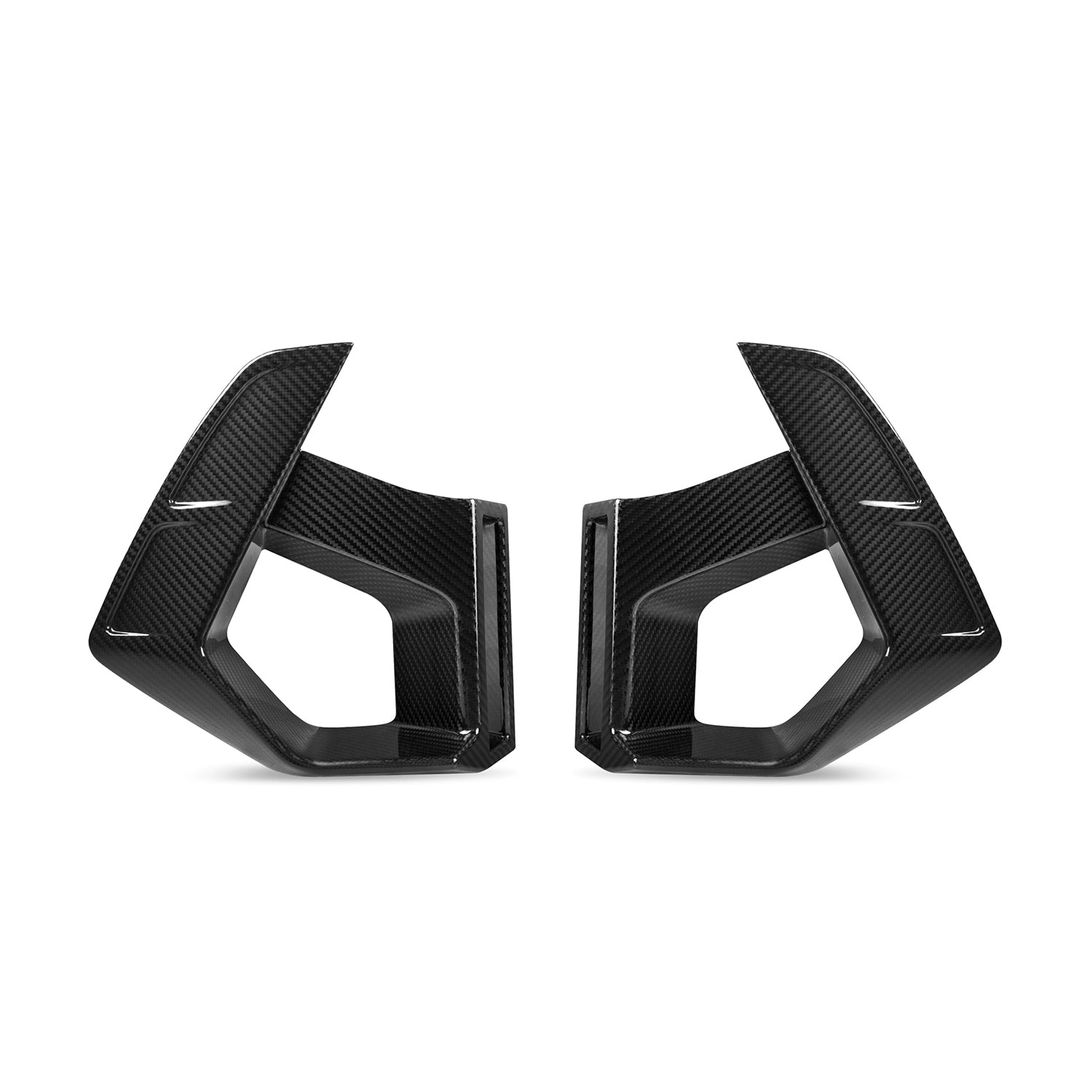 SooQoo BMW X3M F97 & X4M F98 LCI Front Ducts In Gloss Pre Preg Carbon Fibre (Facelift 2022+)