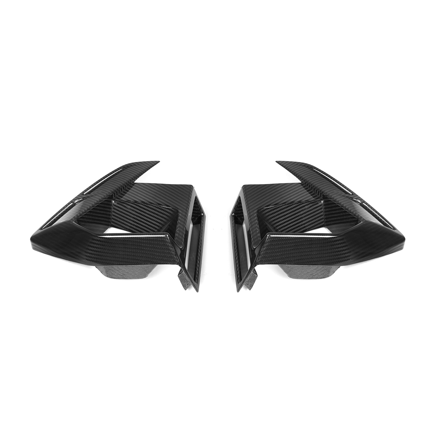SooQoo BMW X3M F97 & X4M F98 LCI Front Ducts In Gloss Pre Preg Carbon Fibre (Facelift 2022+)