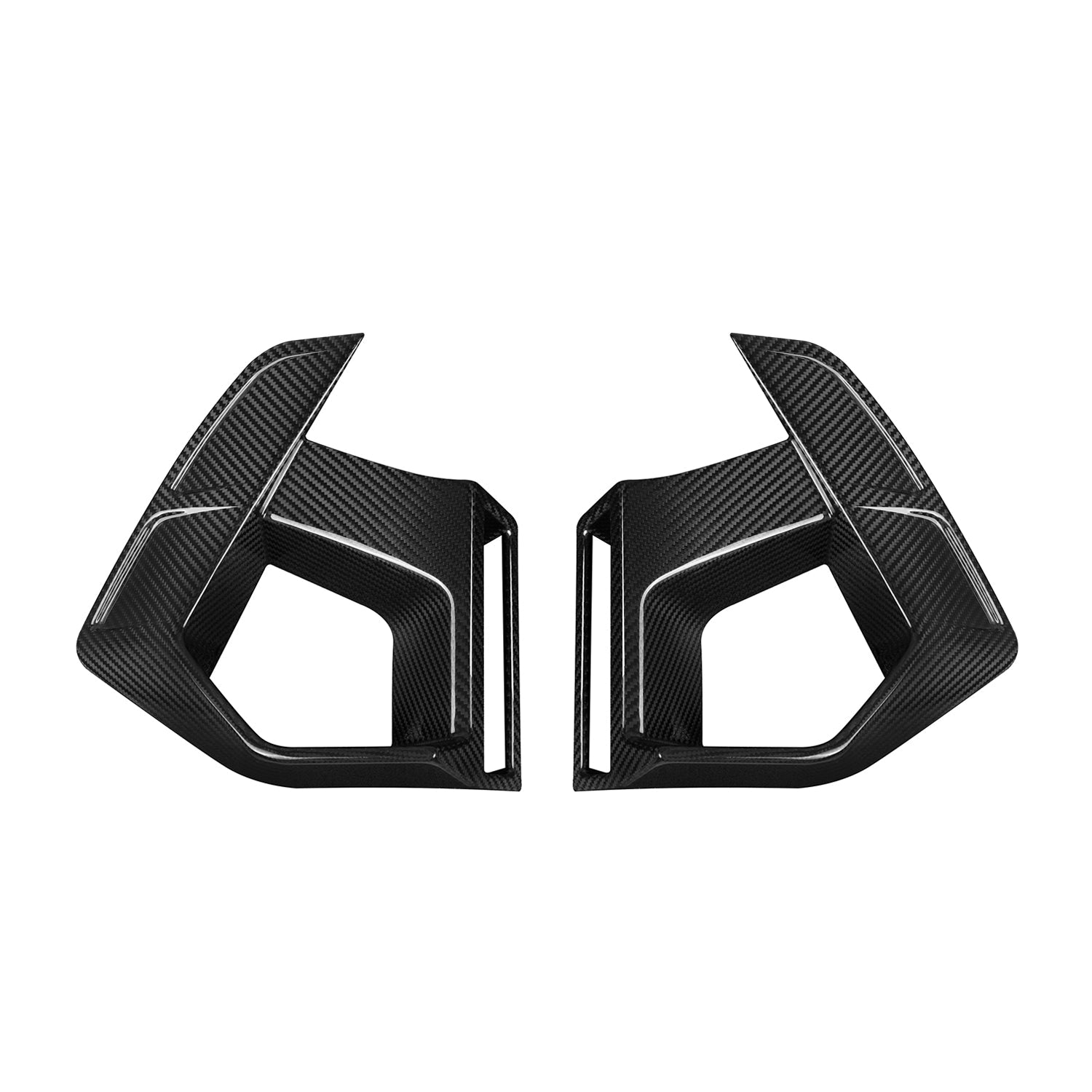 SooQoo BMW X3M F97 & X4M F98 LCI Front Ducts In Gloss Pre Preg Carbon Fibre (Facelift 2022+)