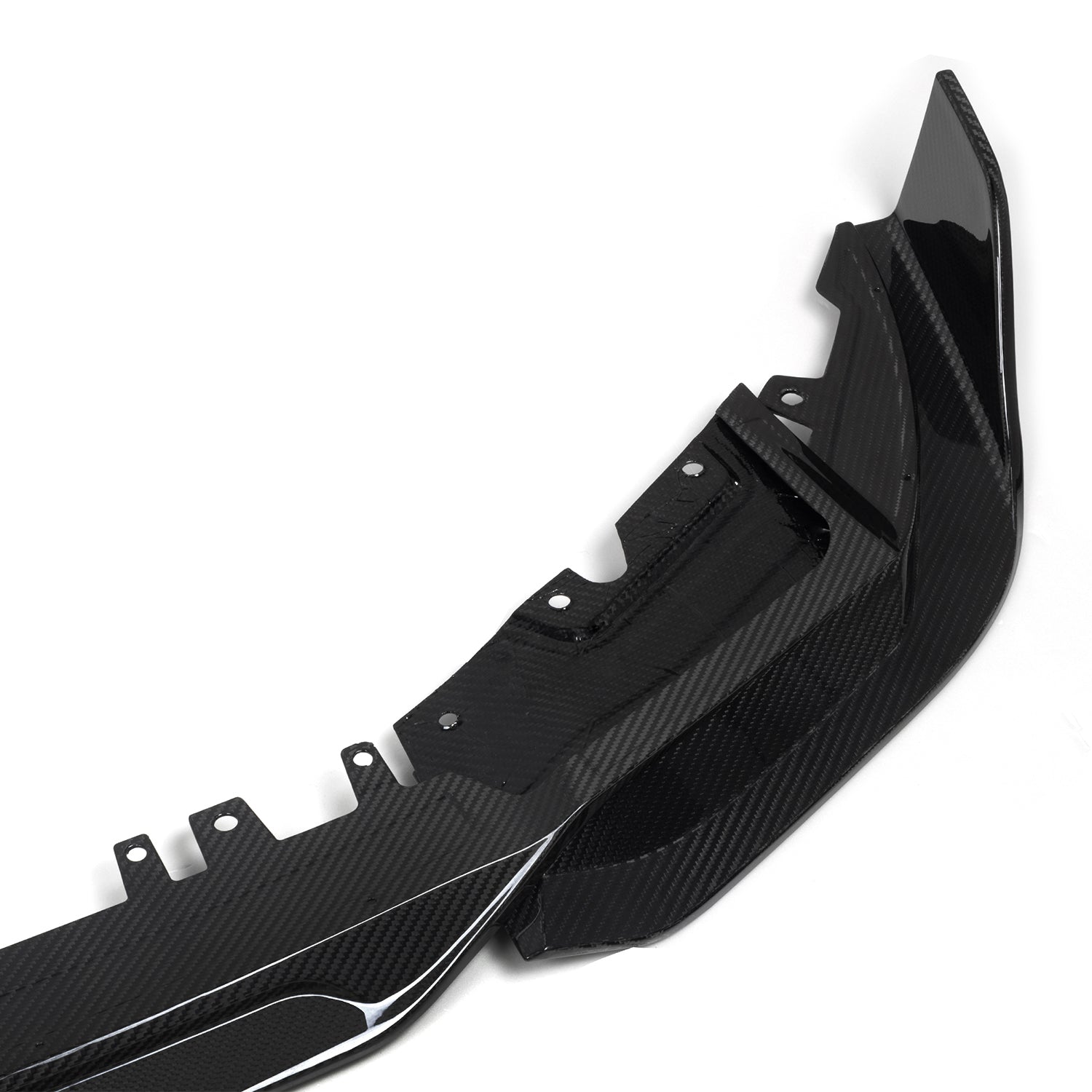 SooQoo BMW X3M F97 & X4M F98 LCI Front Splitter In Gloss Pre Preg Carbon Fibre (Facelift 2022+)