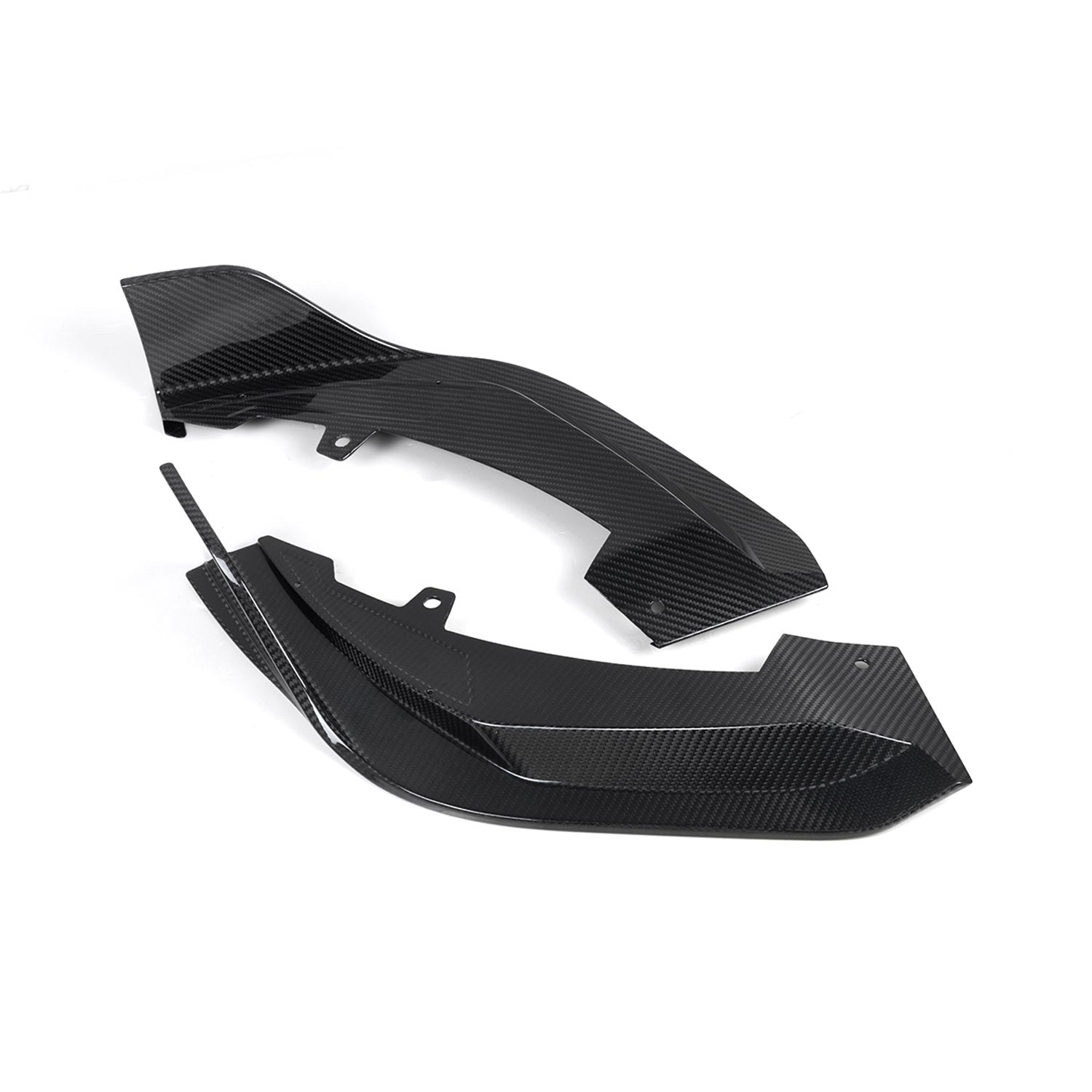 SooQoo BMW X3M F97 & X4M F98 LCI Front Splitter In Gloss Pre Preg Carbon Fibre (Facelift 2022+)