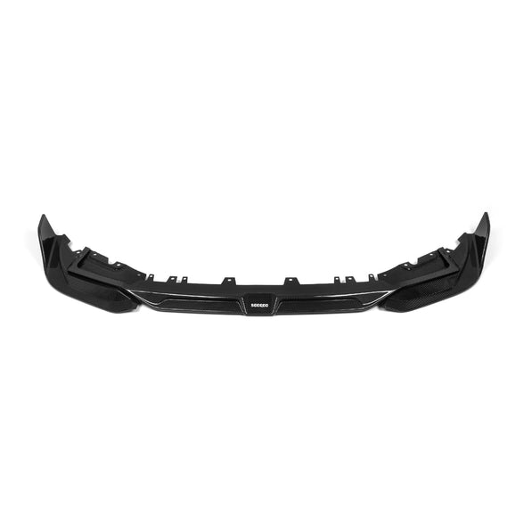 SooQoo BMW X3M F97 & X4M F98 LCI Front Splitter In Gloss Pre Preg Carbon Fibre (Facelift 2022+)