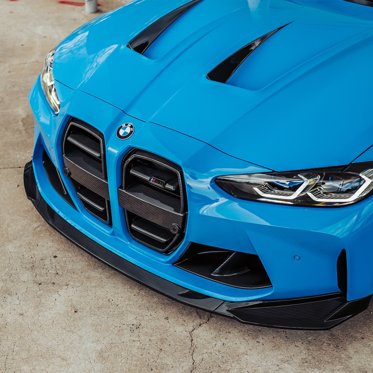 SooQoo BMW M3/M4 SQ Aero Front Grille In Gloss Pre Preg Carbon Fibre (G80/G81/G82/G83)