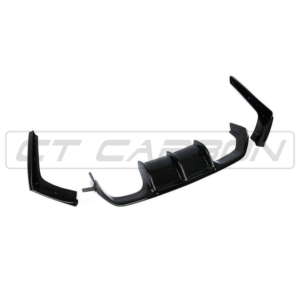 BMW M3/M4 (F80 F82 F83) GLOSS BLACK DIFFUSER - V STYLE