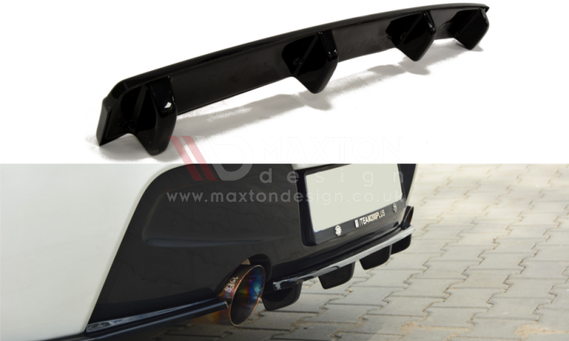 Maxton Design - Central Rear Splitter (Vertical Bars) BMW 1 F20 / F21