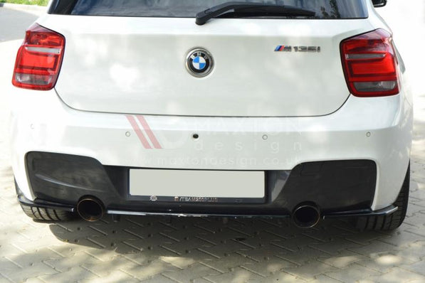 Maxton Design - Central Rear Splitter (Vertical Bars) BMW 1 F20 / F21