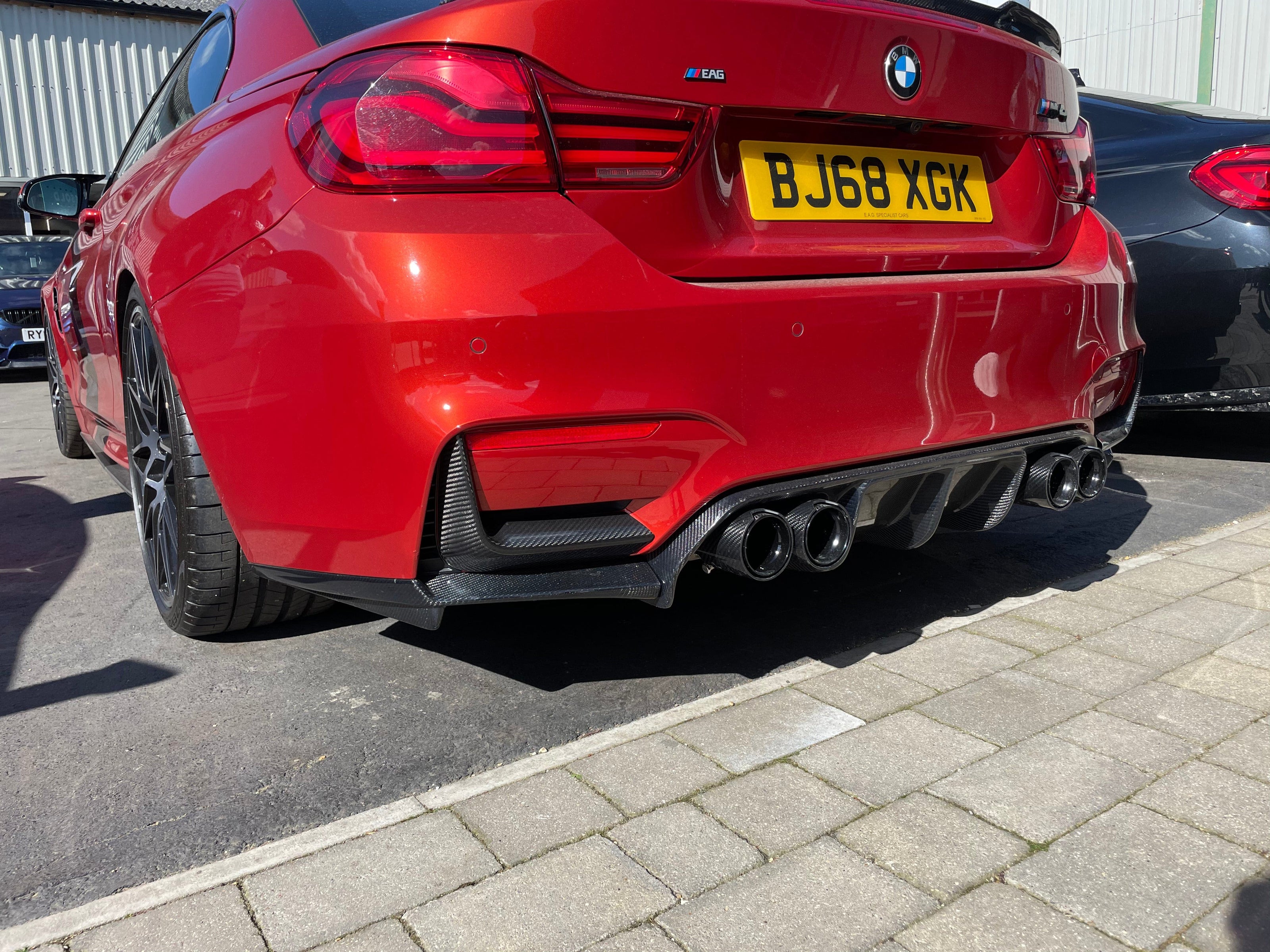 BMW M3 & M4 F80 F82 F83 REAR CARBON FIBRE BUMPER CANARDS