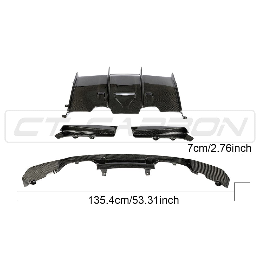 BMW M3/M4 (F80 F82 F83) CARBON FIBRE DIFFUSER - PS STYLE