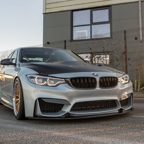 BMW M3/M4 (F80 F82 F83) PRE-PREG CARBON FIBRE SPLITTER - GT STYLE
