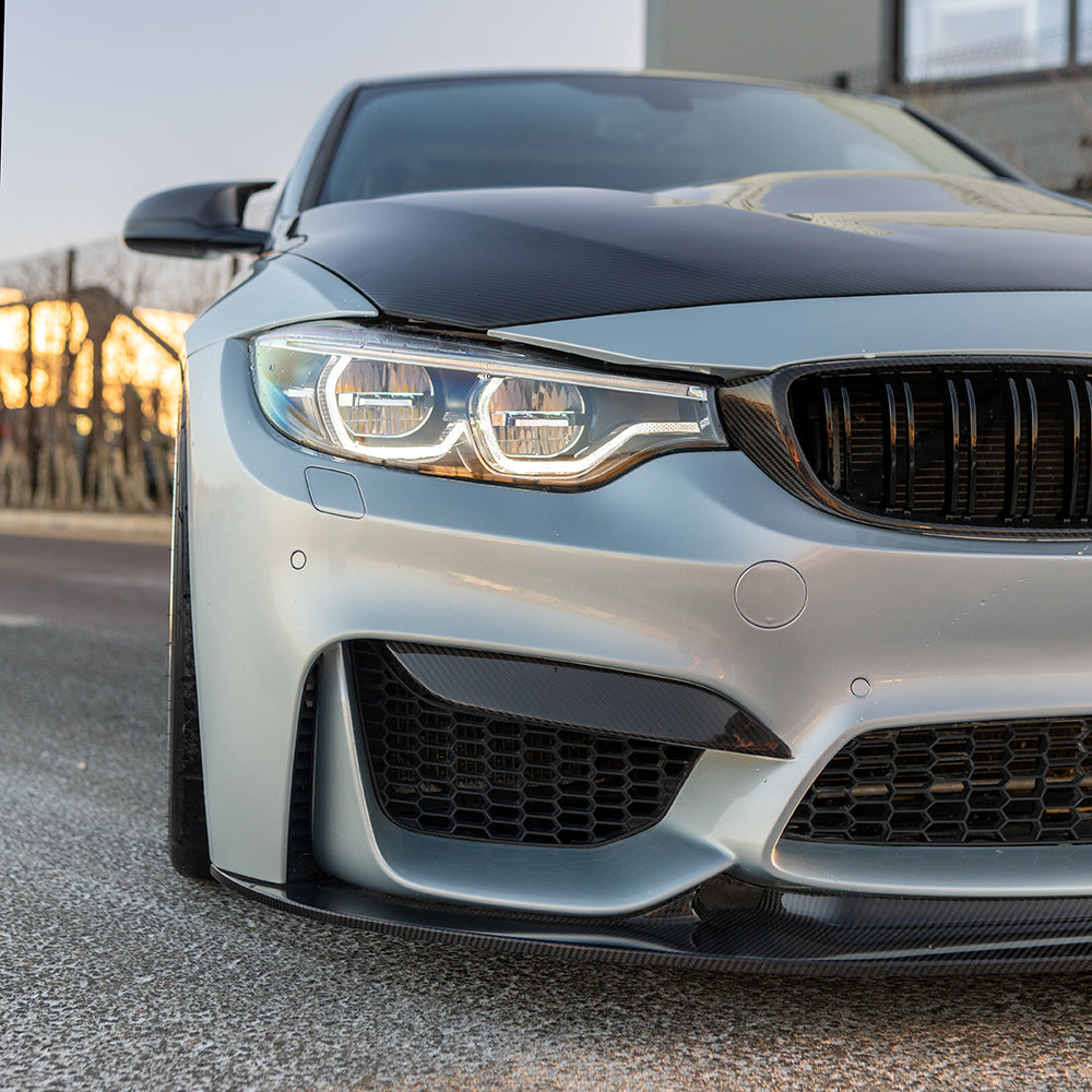 BMW M3/M4 (F80 F82 F83) PRE-PREG CARBON FIBRE SPLITTER - GT STYLE